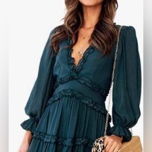 Small women’s open back dress.